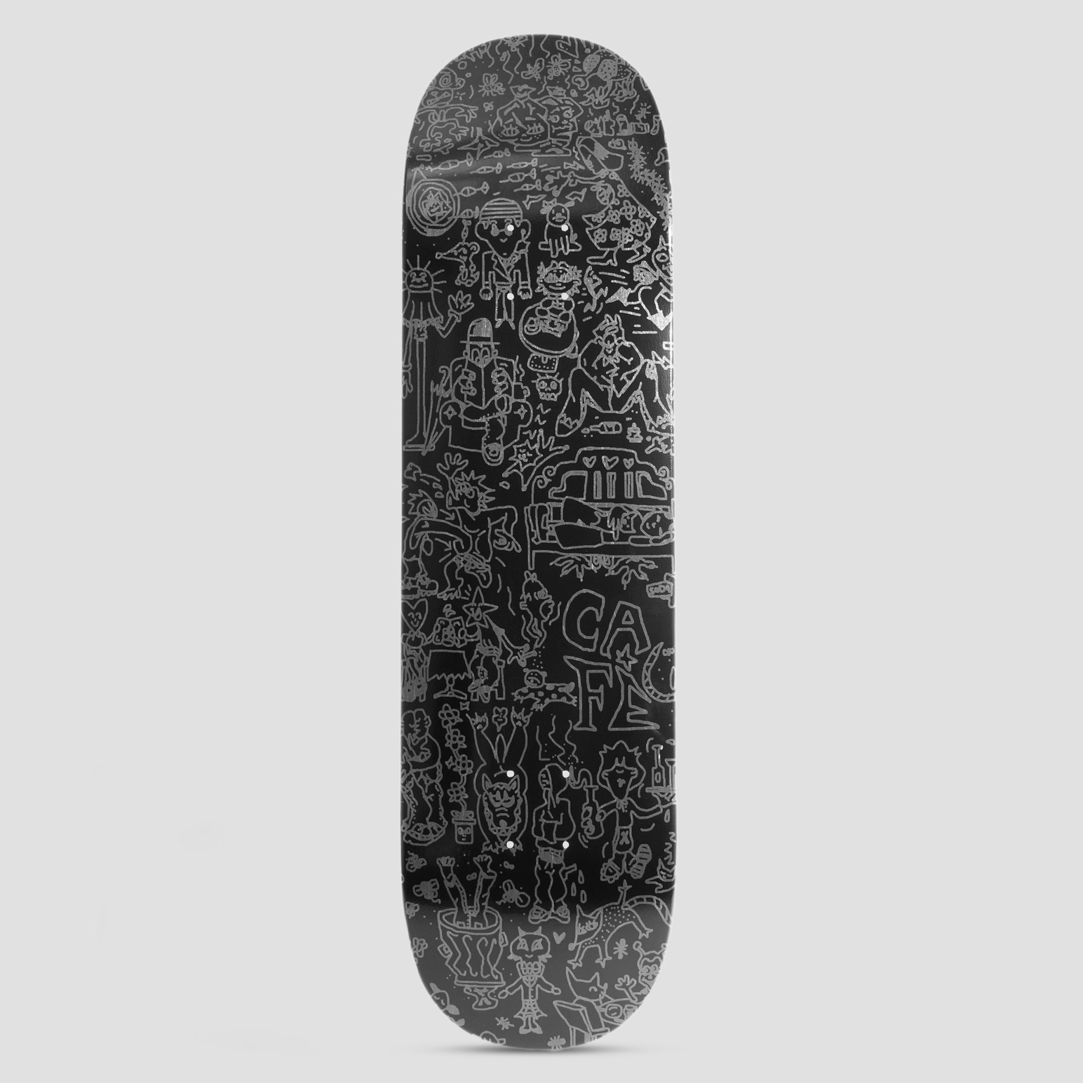 Skateboard Cafe 8.25 Ethan Skateboard Deck Black Assorted Stain
