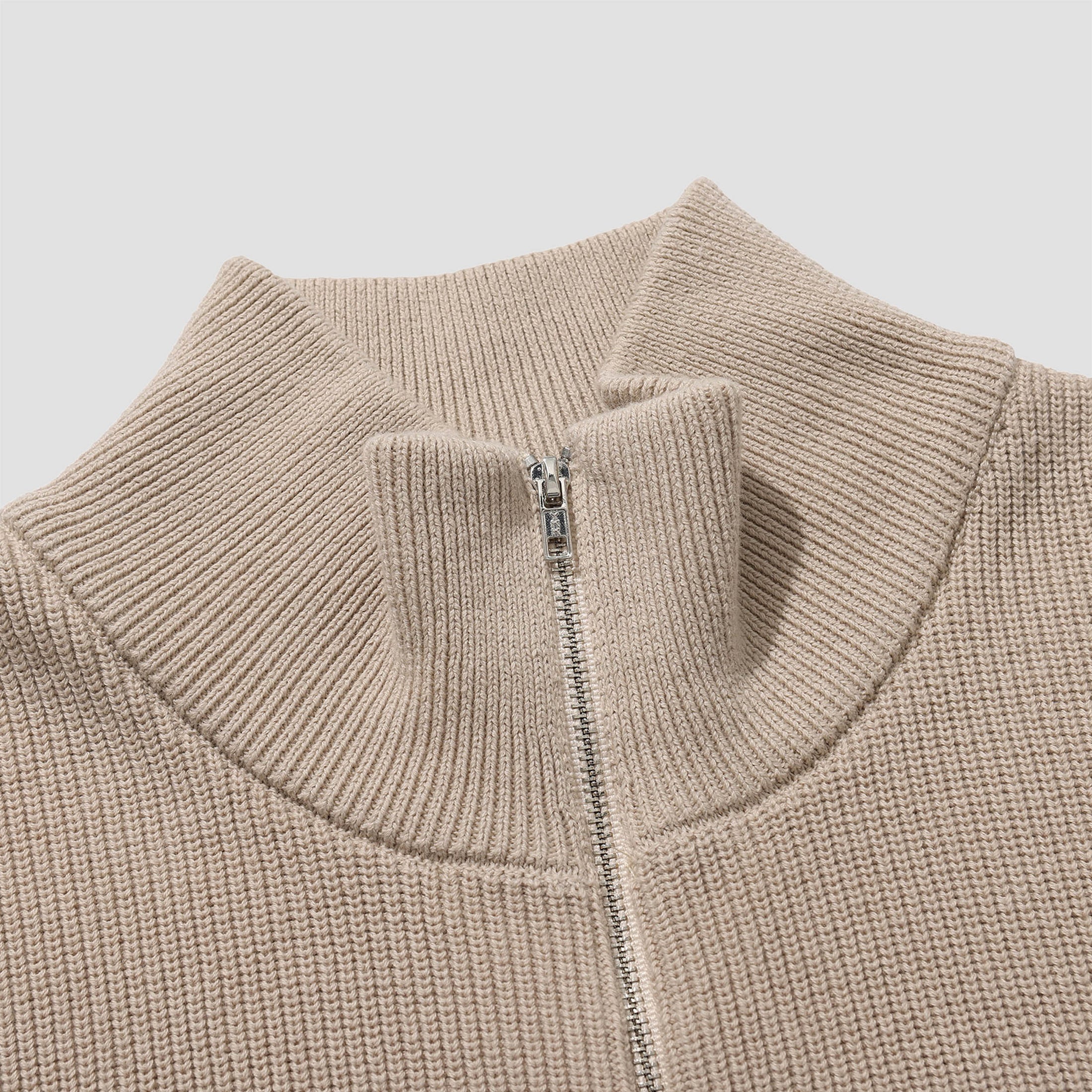 Helas Diploma Quarter Zip Beige