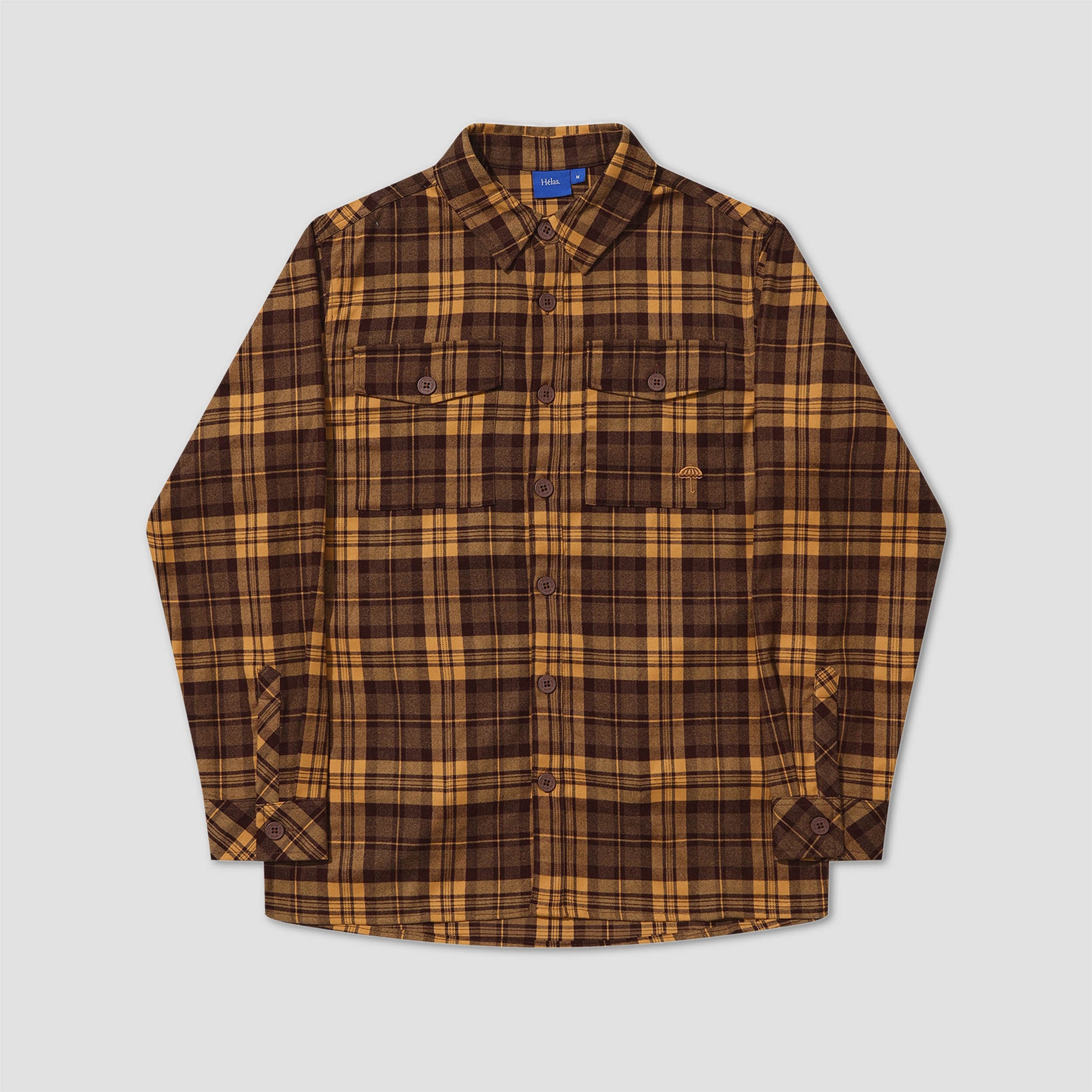 Helas Flaner Longsleeve Shirt Brown