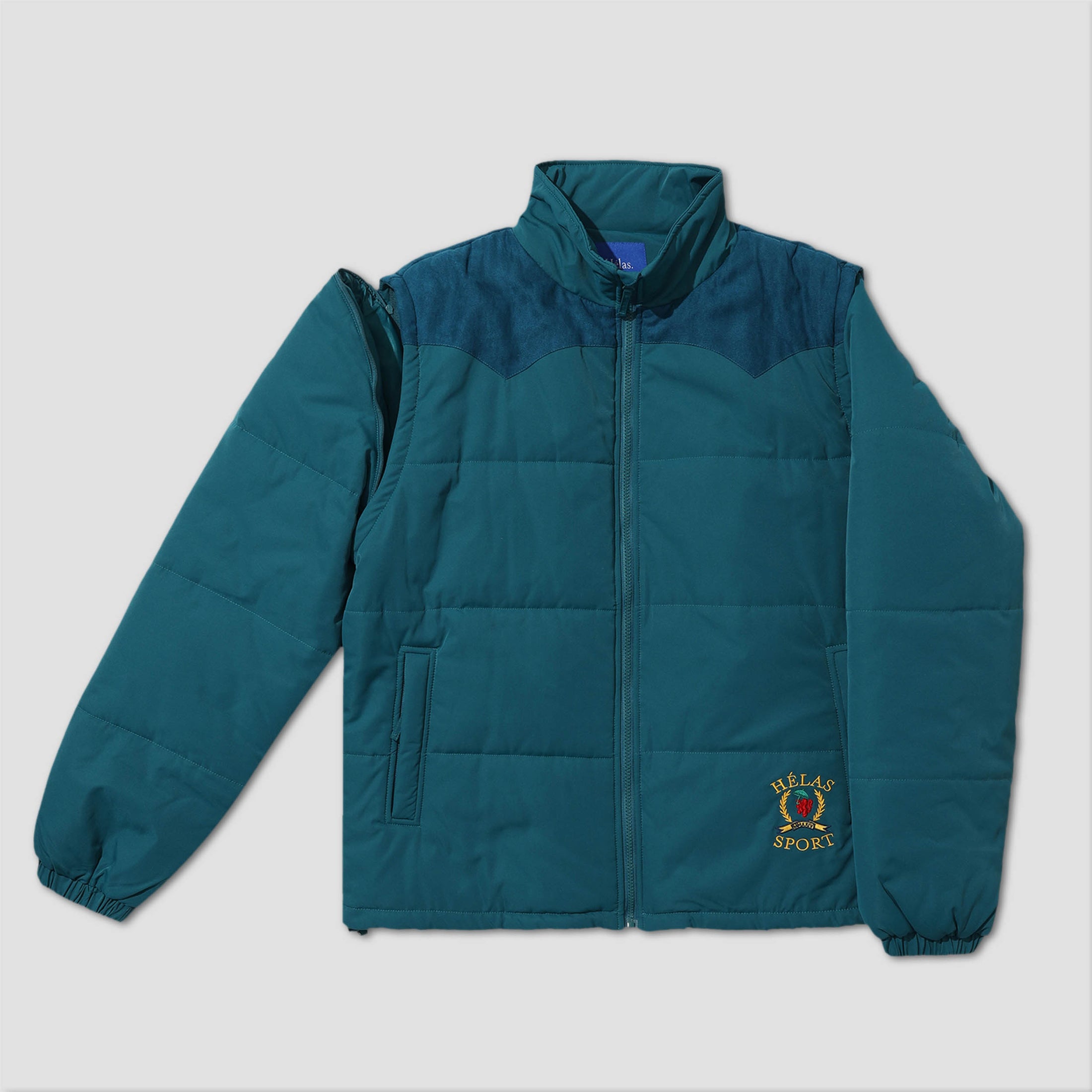 Helas Sport Puffer Jacket Teal Green