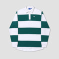 Load image into Gallery viewer, Helas Yard Longsleeve Polo White / Green
