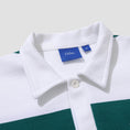 Load image into Gallery viewer, Helas Yard Longsleeve Polo White / Green
