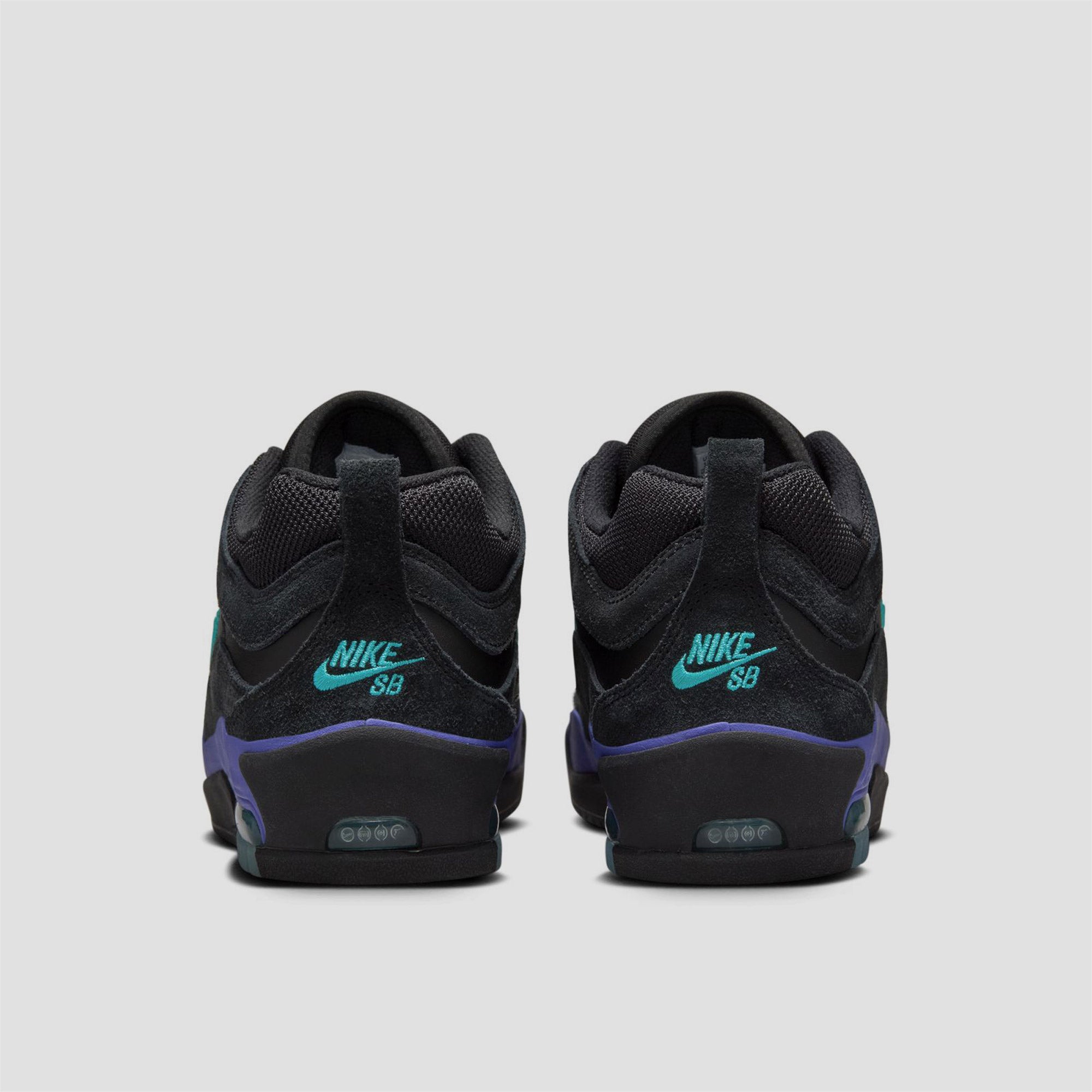 Nike Air Max Ishod Skate Shoes Black / Dusty Cactus / Black / Persian Violet