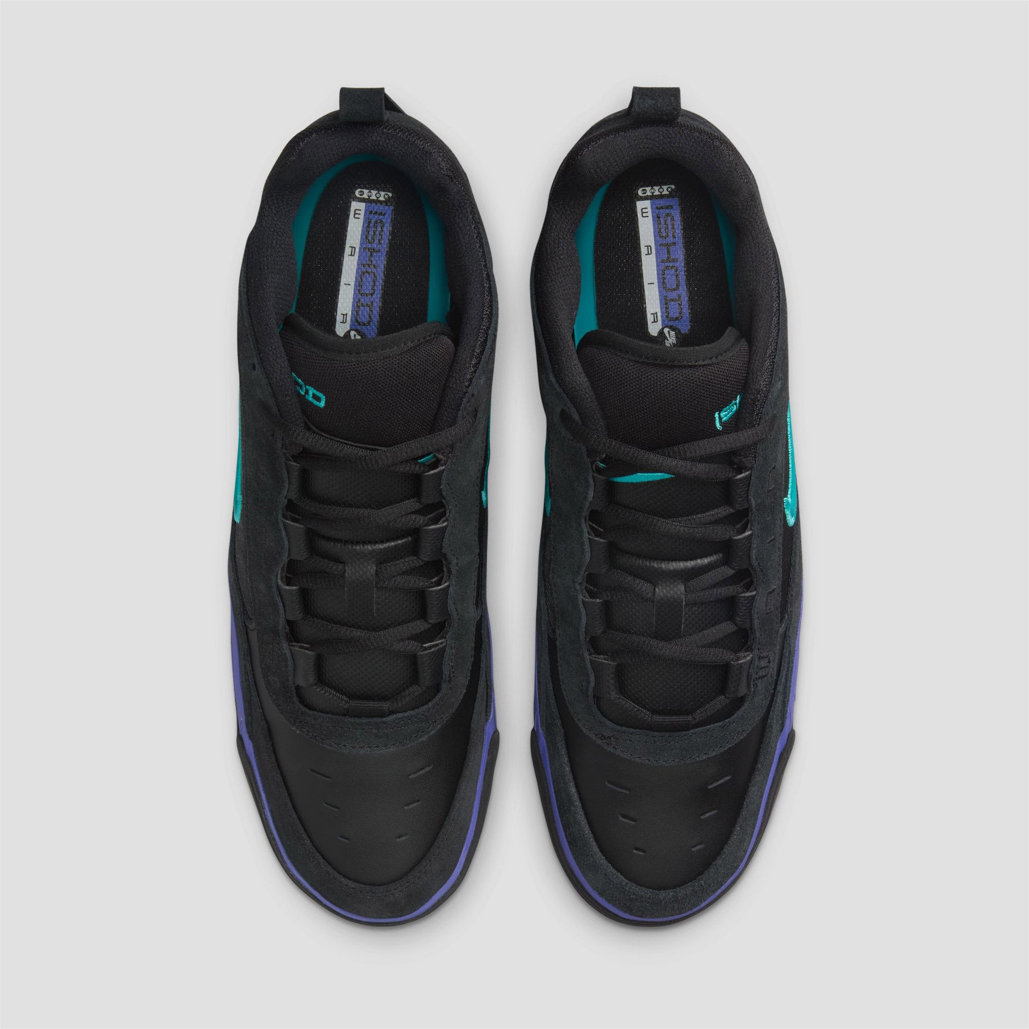 Nike Air Max Ishod Skate Shoes Black / Dusty Cactus / Black / Persian Violet