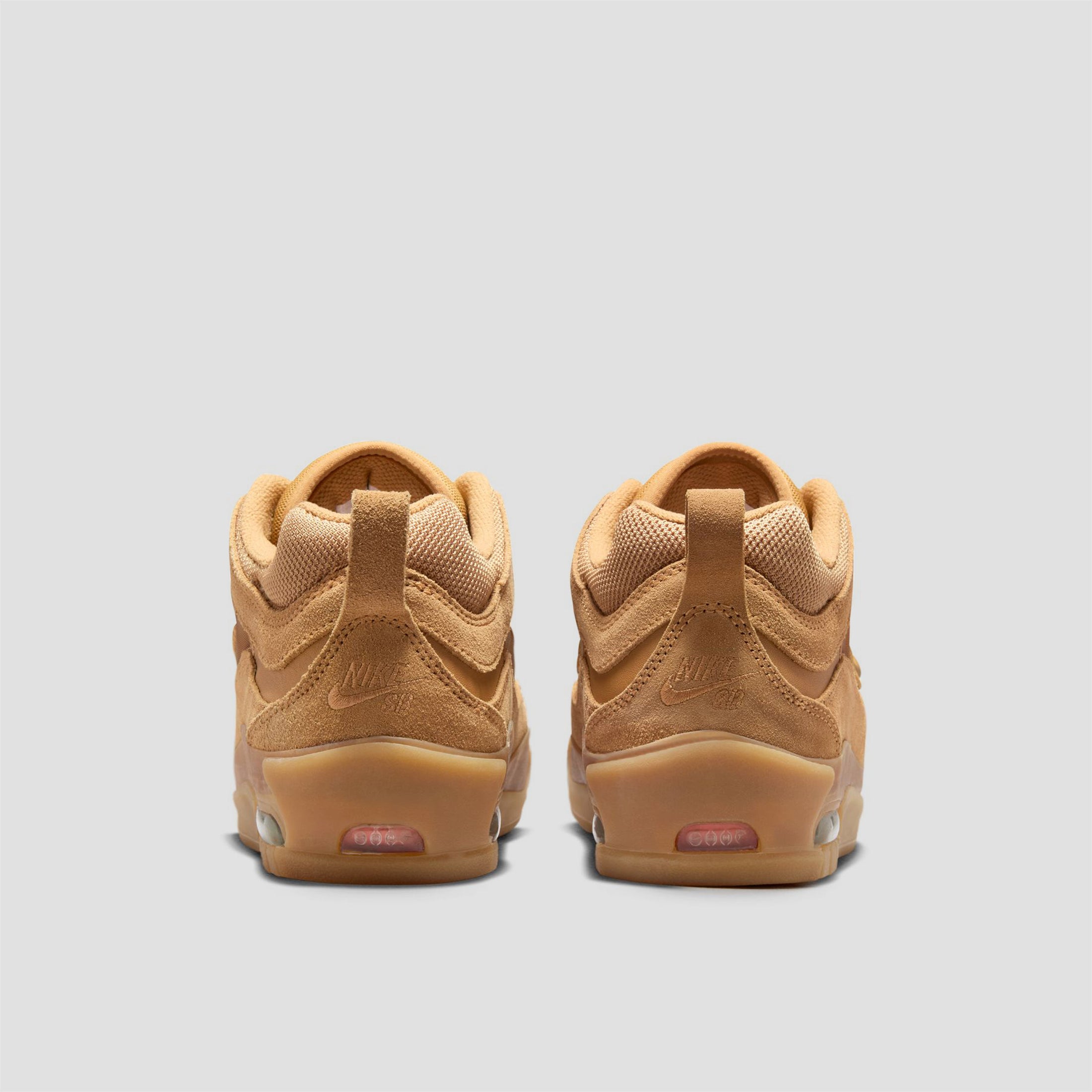 Nike Air Max Ishod Skate Shoes Flax / Wheat / Safety Orange