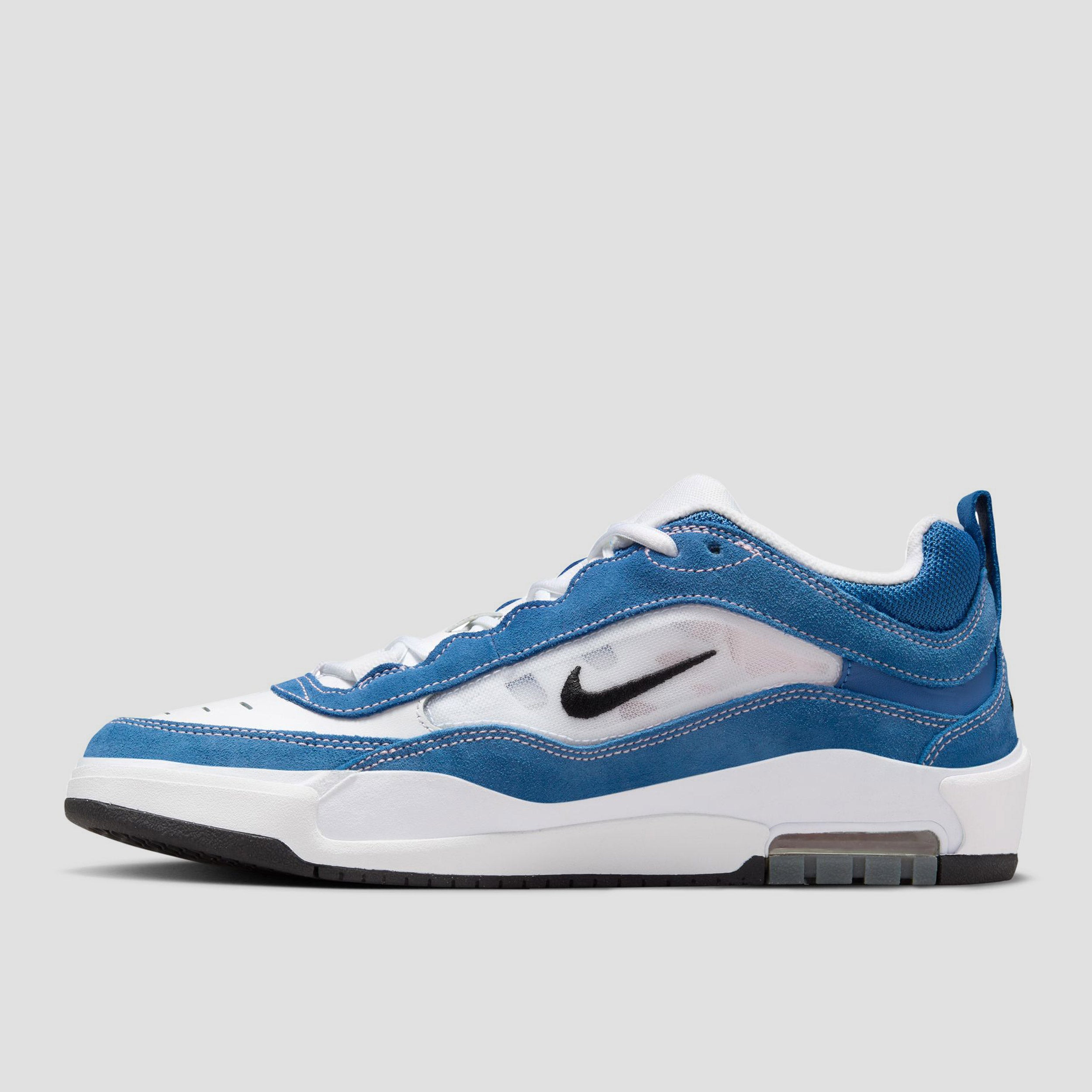 Nike SB Air Max Ishod Skate Shoes Star Blue Black White Med Soft Slam City Skates