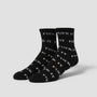 HUF Fuck It 1/4 Sock Black