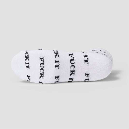 HUF Fuck It 1/4 Sock White