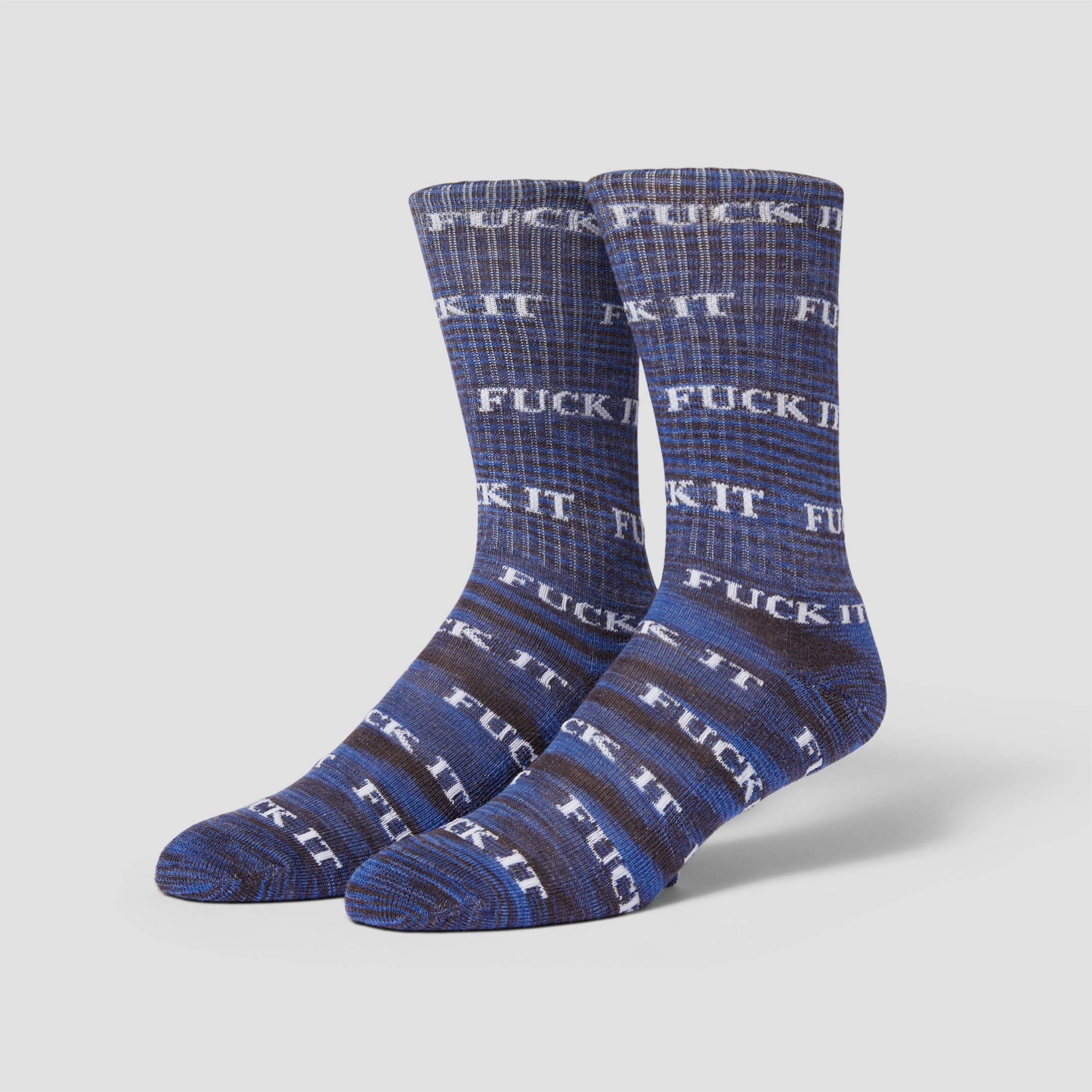 HUF Fuck It Marled Sock Navy