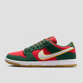 Load image into Gallery viewer, Nike SB Dunk Low Pro Skate Shoes Fir White / University Gold / Fire Red
