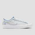 Load image into Gallery viewer, Nike SB Blazer Low Pro GT Skate Shoes Summit White / Game Royal / Summit White
