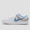 Load image into Gallery viewer, Nike SB X Nicole Hause Dunk Low Pro Skate Shoes White / University Blue
