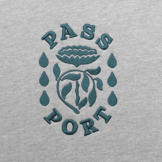 PassPort Fountain Embroidery Crew Ash