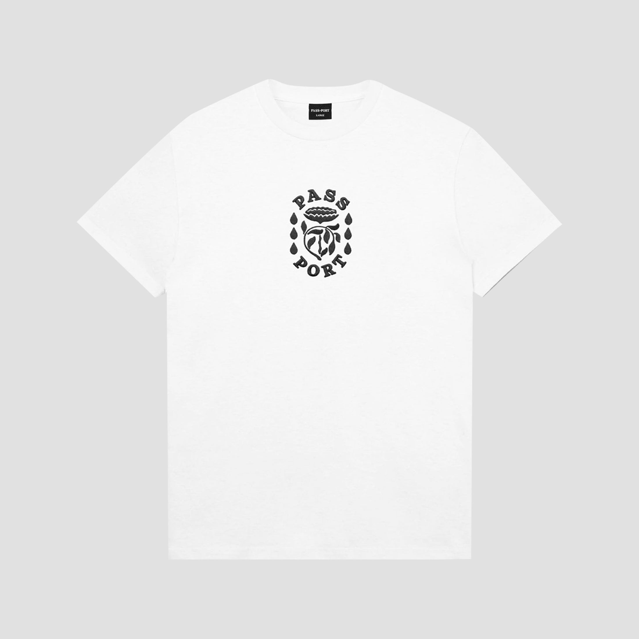 PassPort Fountain Embroidery T-Shirt White