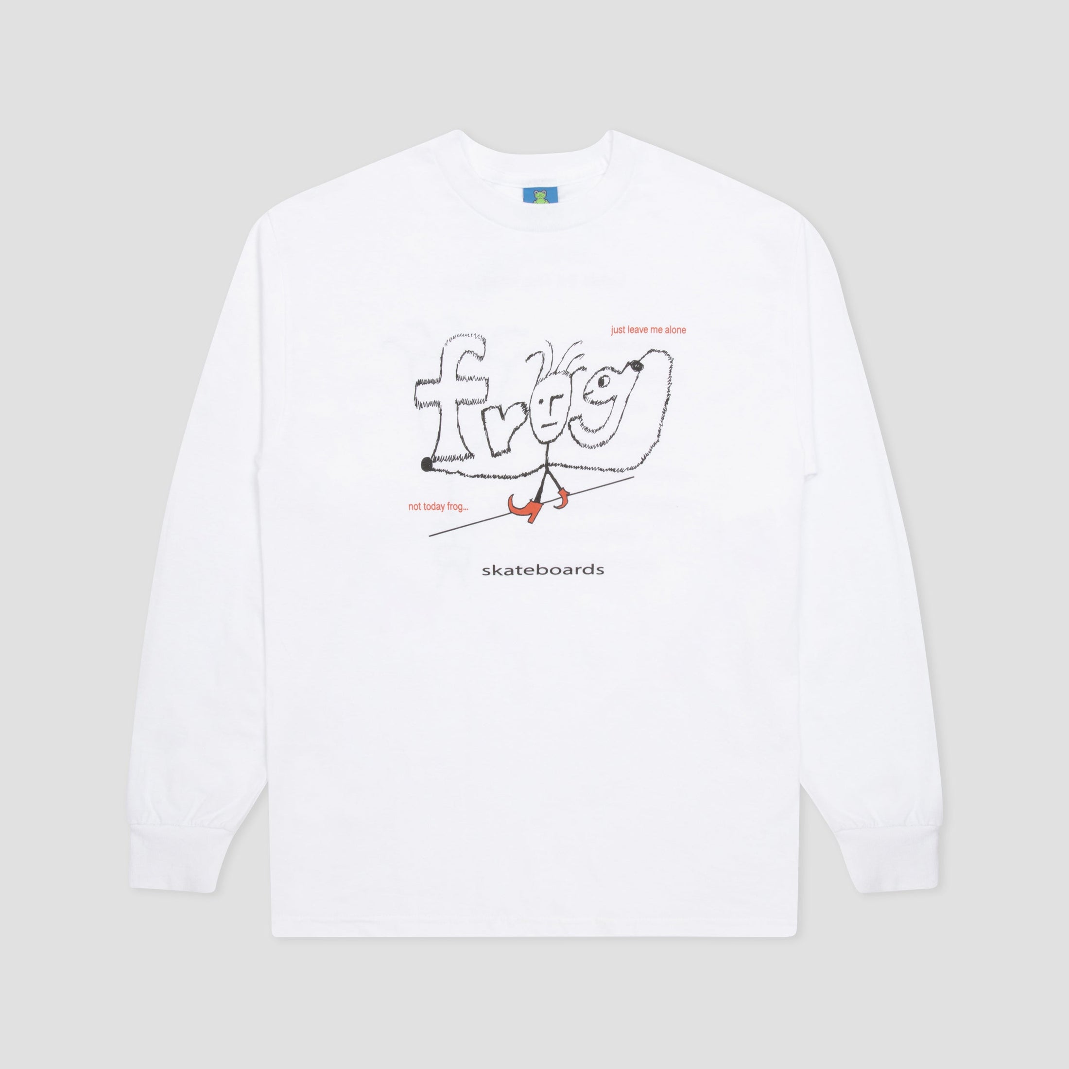 Frog Evil Frog Anxiety Long sleeve T-Shirt White