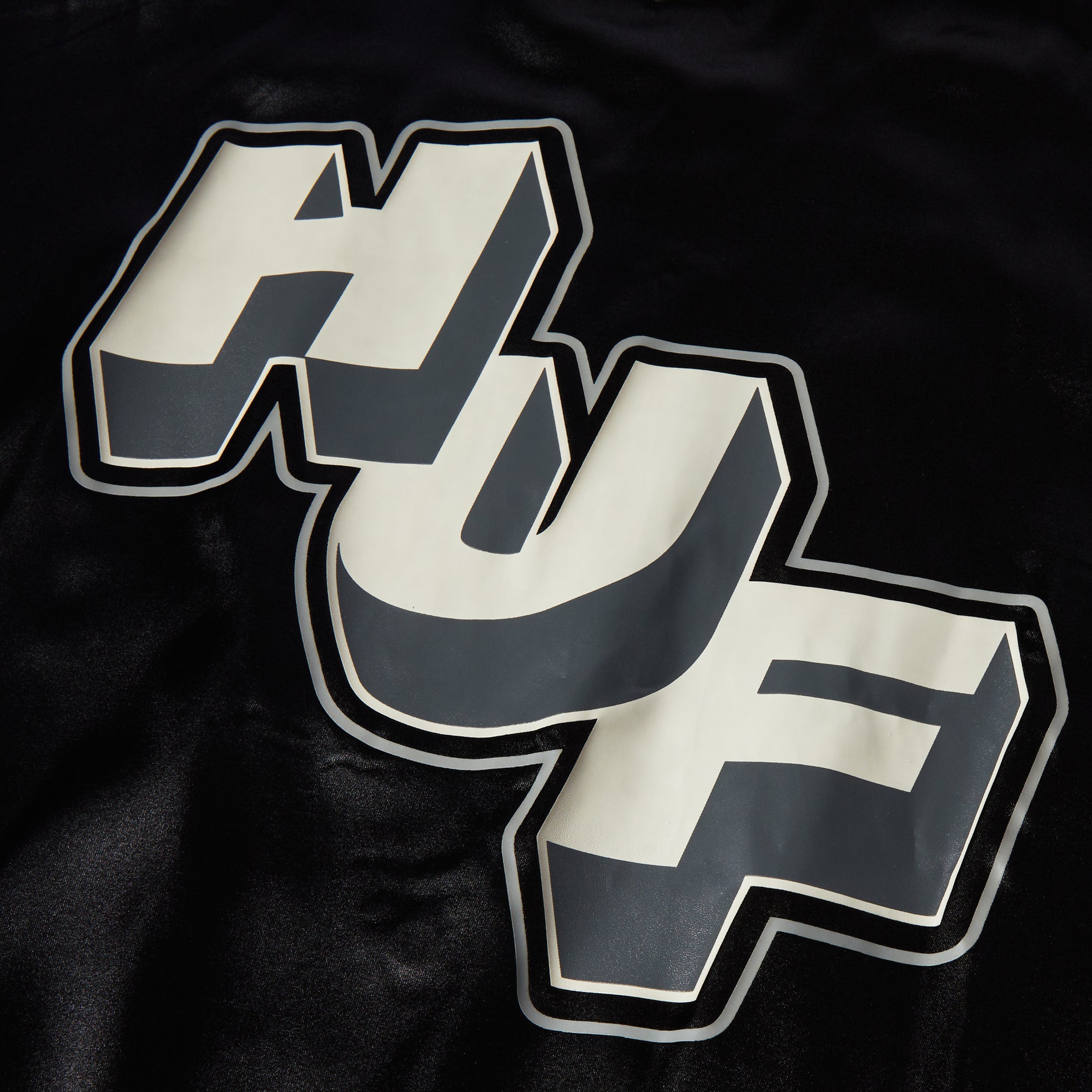 HUF Galactic Stack Baseball Jacket Black