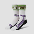 Load image into Gallery viewer, HUF X Bronze Granola Crew Socks White
