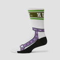 Load image into Gallery viewer, HUF X Bronze Granola Crew Socks White
