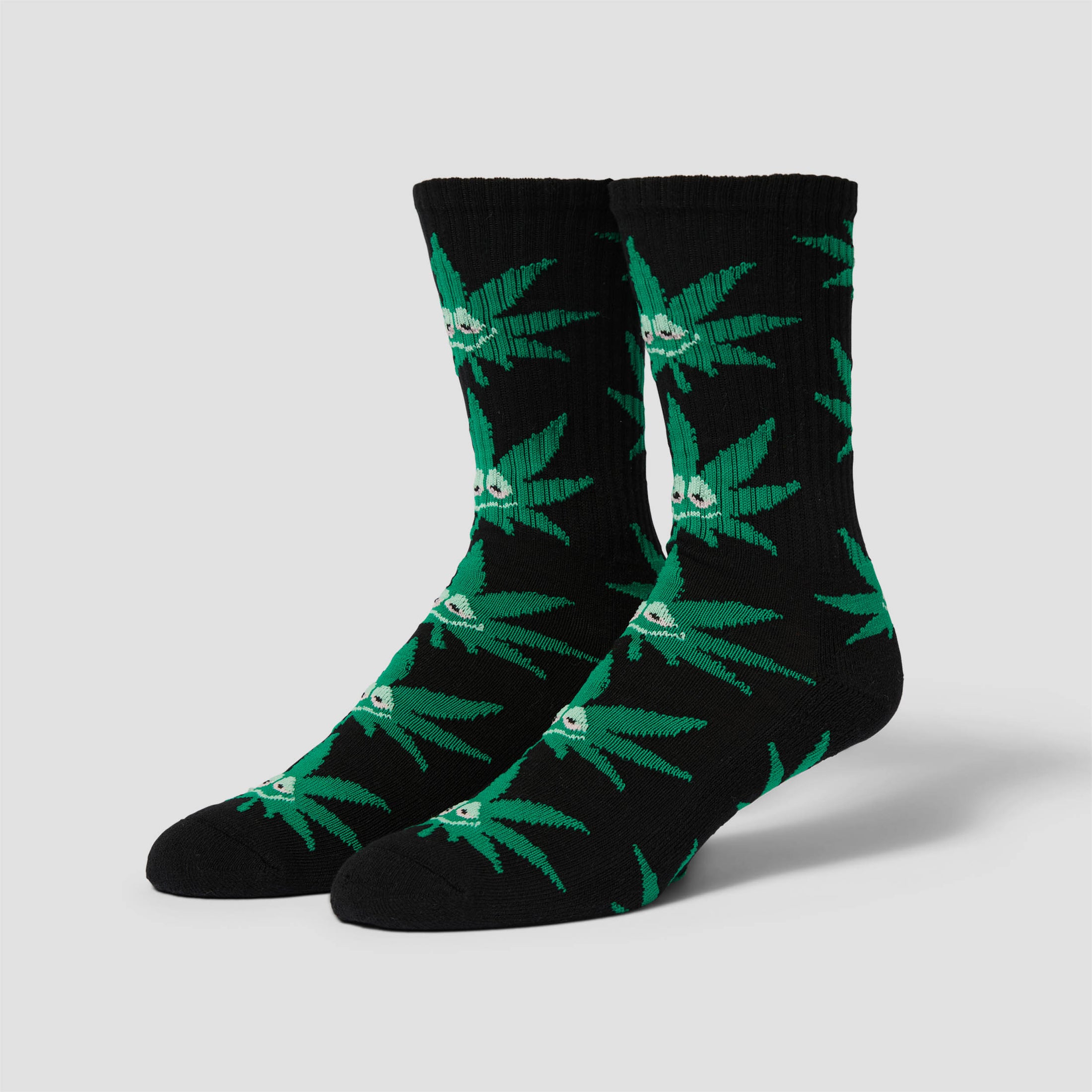 HUF Green Buddy Pl Sock Black