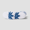 Load image into Gallery viewer, HUF Green Buddy Pl Sock White
