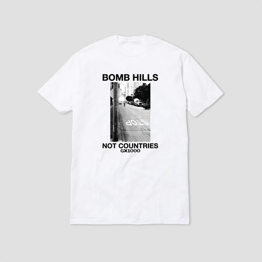 GX1000 Bomb Hills Not Countries T-Shirt White