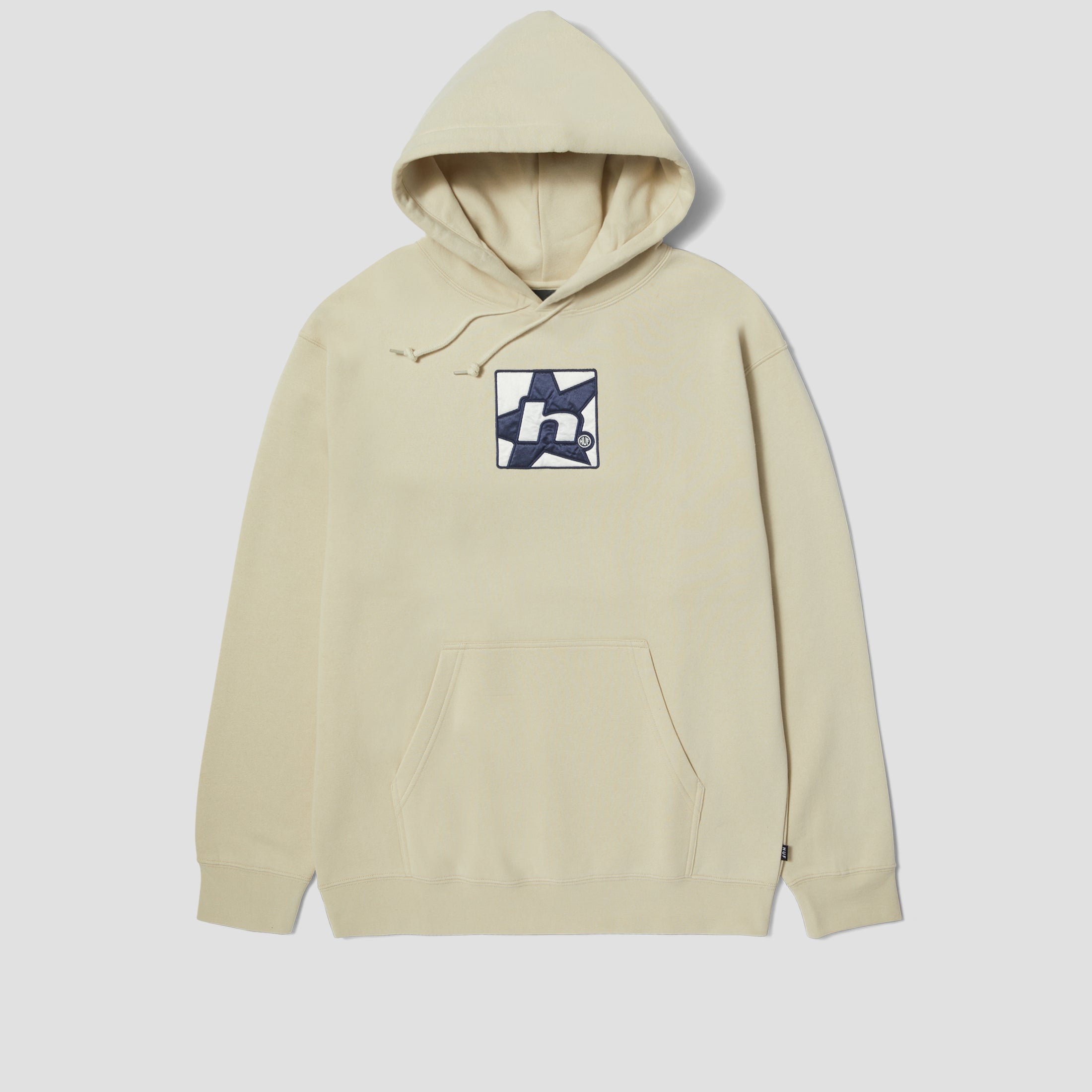 HUF H Star Pullover Hood Stone