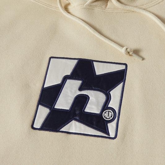 HUF H Star Pullover Hood Stone