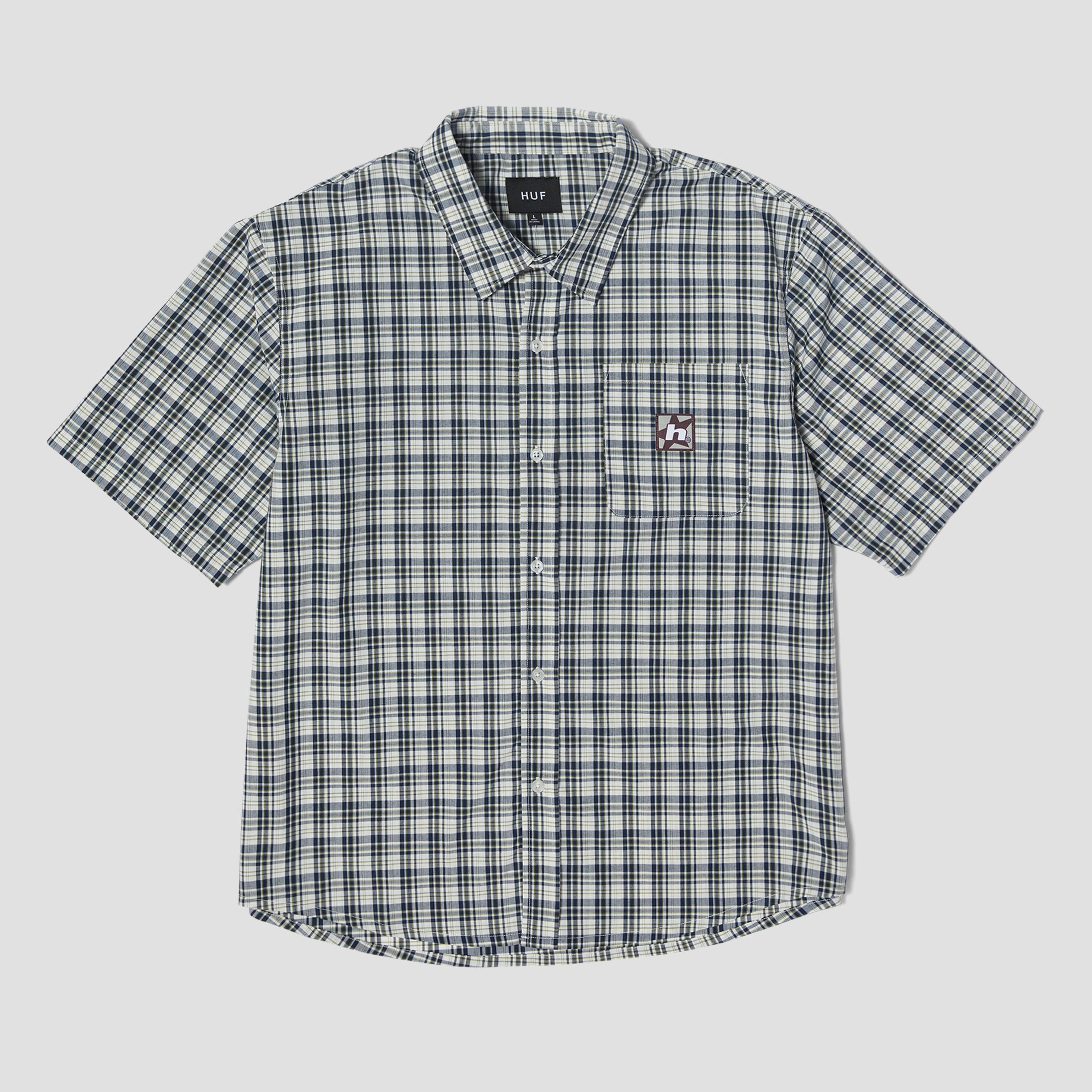 HUF H Star Plaid Shortsleeve Shirt Linen