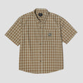 Load image into Gallery viewer, HUF H Star Plaid Shortsleeve Shirt Putty
