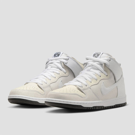 Nike SB Dunk High x Anti Hero Skate Shoes White / White / Black