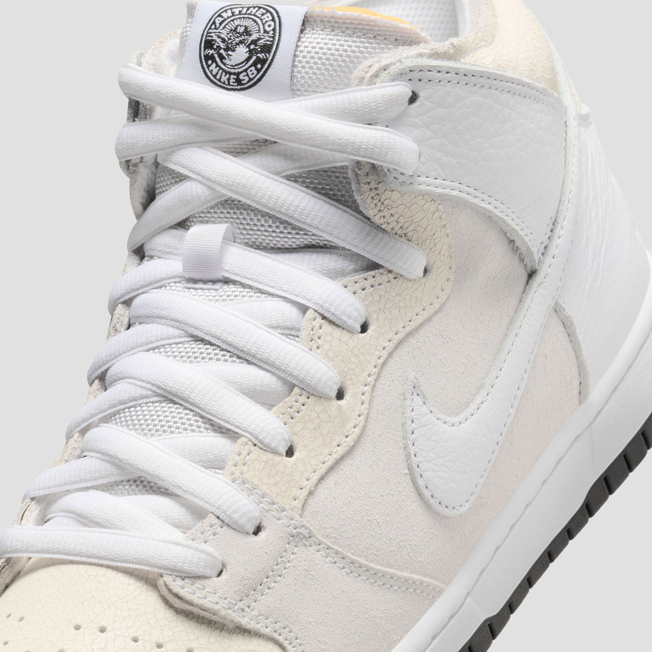 Nike SB Dunk High x Anti Hero Skate Shoes White / White / Black