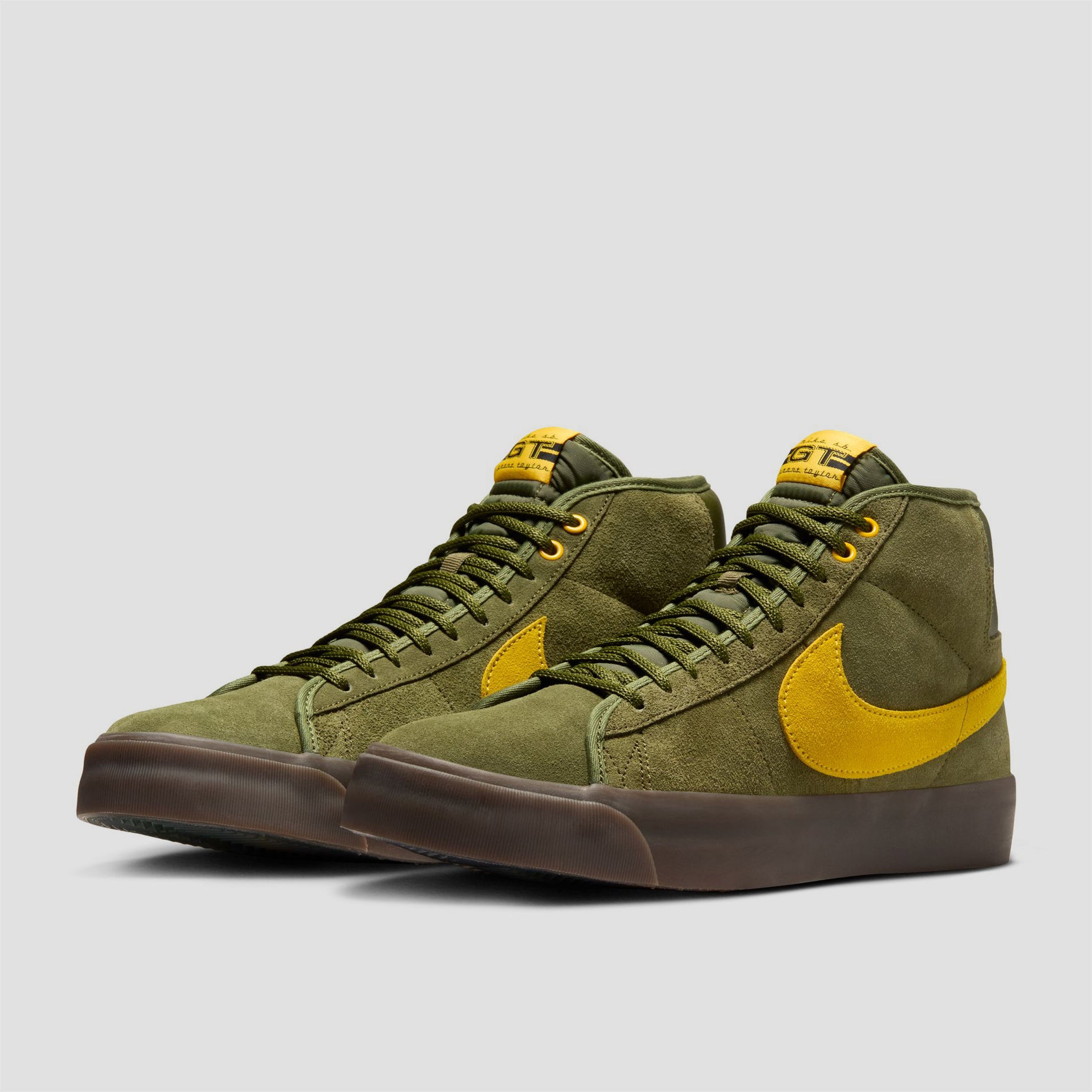 Nike SB Blazer Mid x Anti Hero Skate Shoes Rough Green / Amarillo / Rough Green