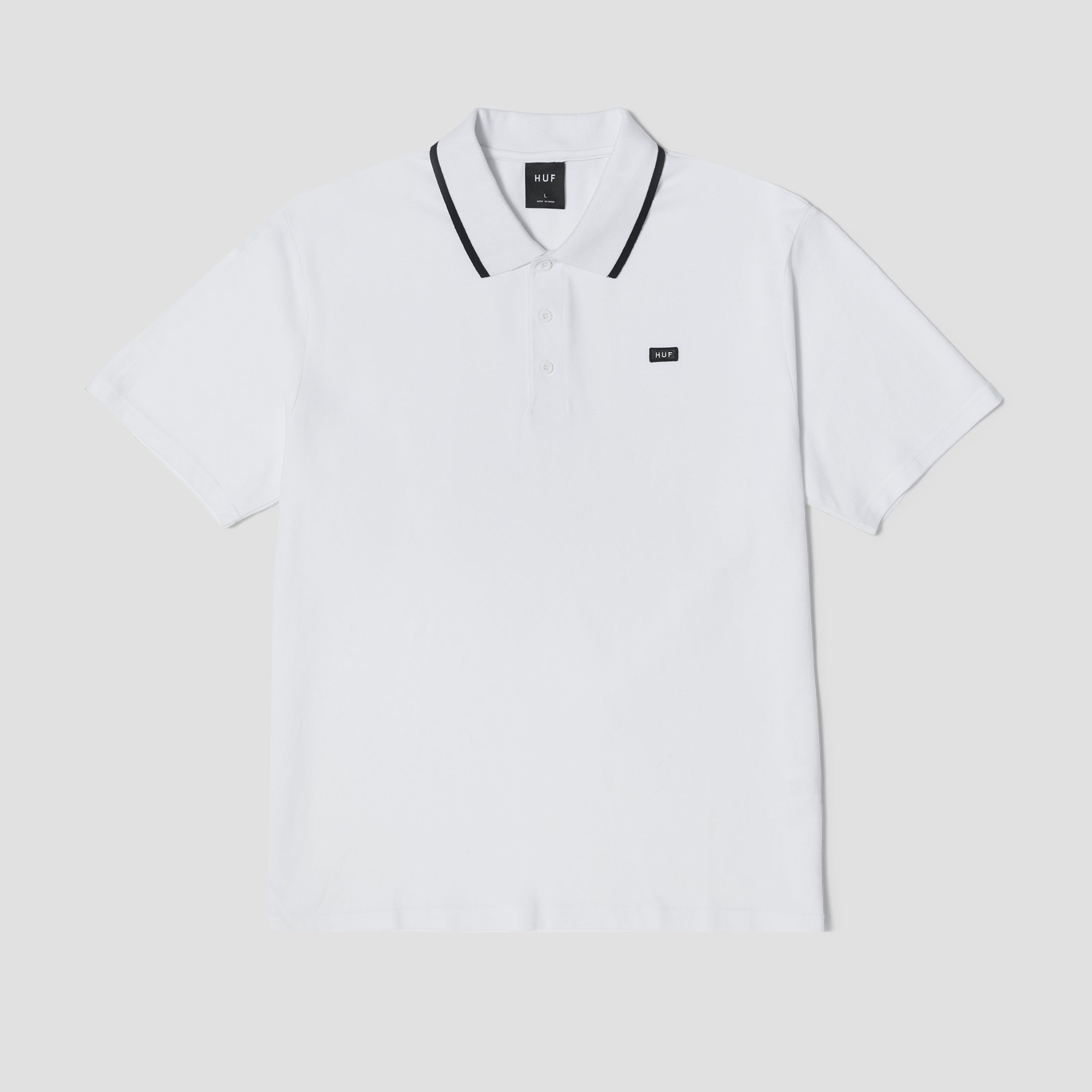 HUF Set Shortsleeve Polo White