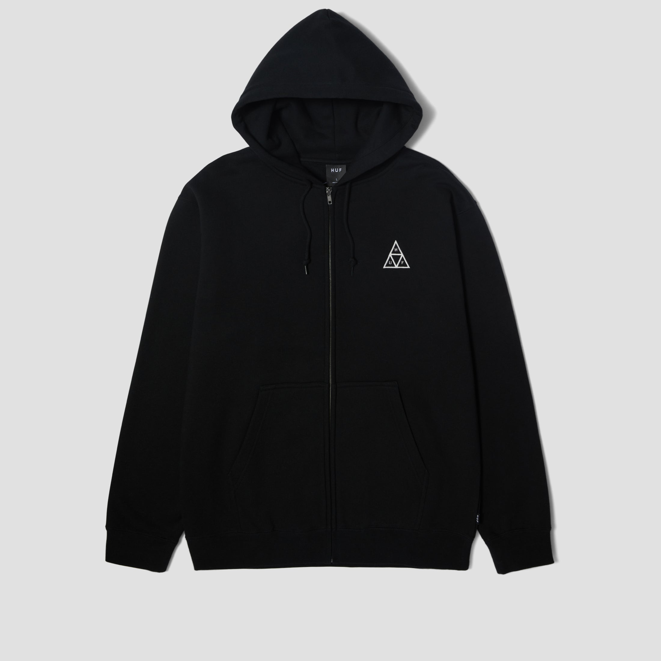 HUF Set TT Full Zip Hood Black