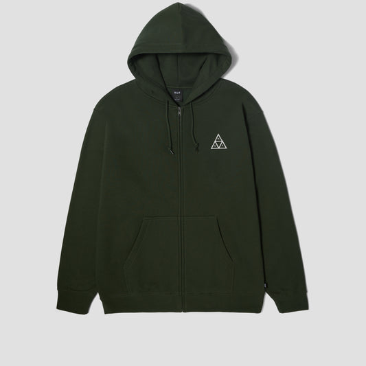 HUF Set TT Full Zip Hood Hunter Green