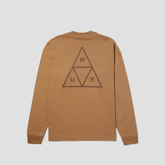 Huf Set Triple Triangle Long Sleeve T-Shirt Camel