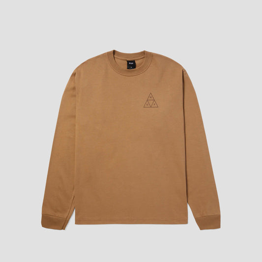 Huf Set Triple Triangle Long Sleeve T-Shirt Camel