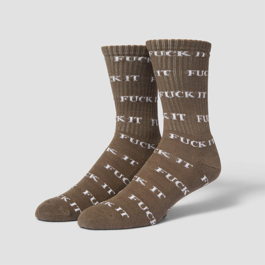 HUF Variety 3 Pack Sock Brown