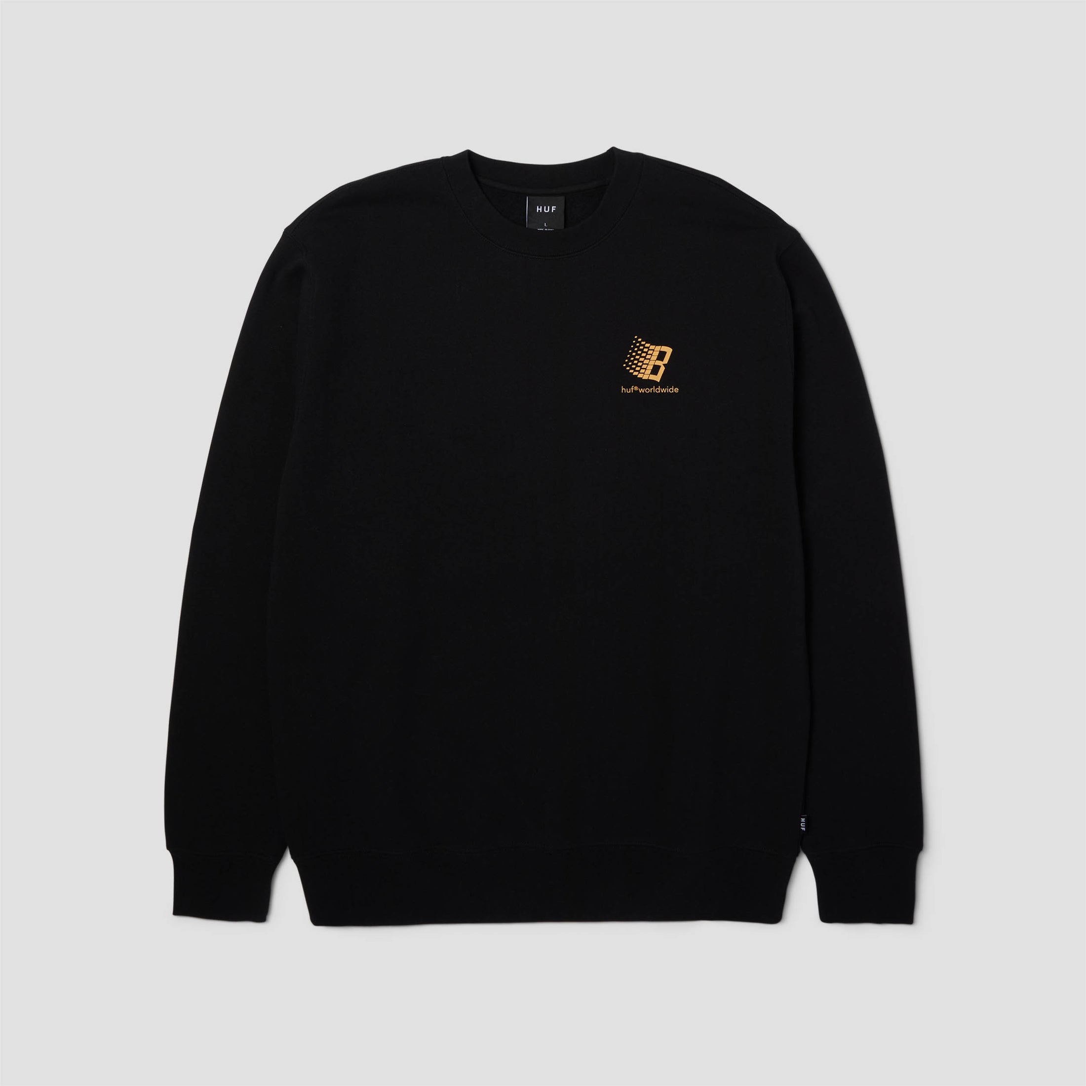 HUF X Bronze Crew Black