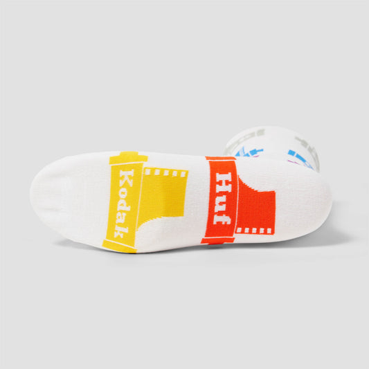 Huf x Kodak Crew Socks White