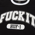 Load image into Gallery viewer, Huf Fuck It Football Shirt Black
