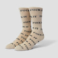 Load image into Gallery viewer, Huf Fuck It Socks Natural
