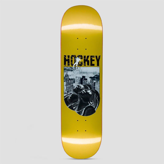 Hockey 8.25 Andrew Allen Look Up Skateboard Deck Yellow