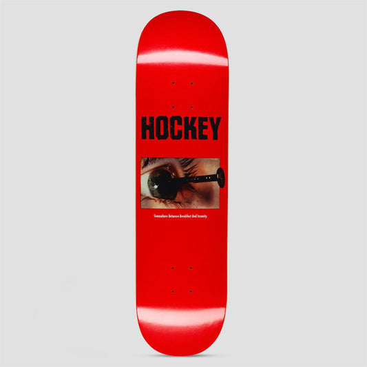 Hockey 8.25 Ben Kadow Breakfast Insanity Skateboard Deck Red