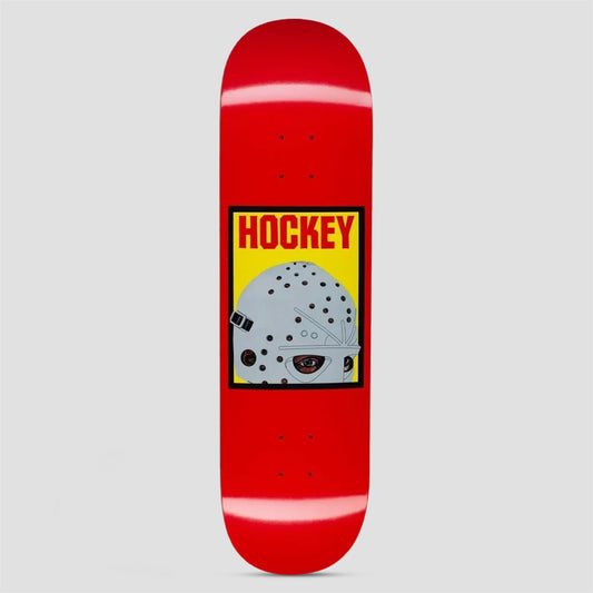 Hockey 8.38 Half Mask Skateboard Deck Red