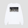 Load image into Gallery viewer, Hockey No One is Looking Longsleeve T-Shirt White
