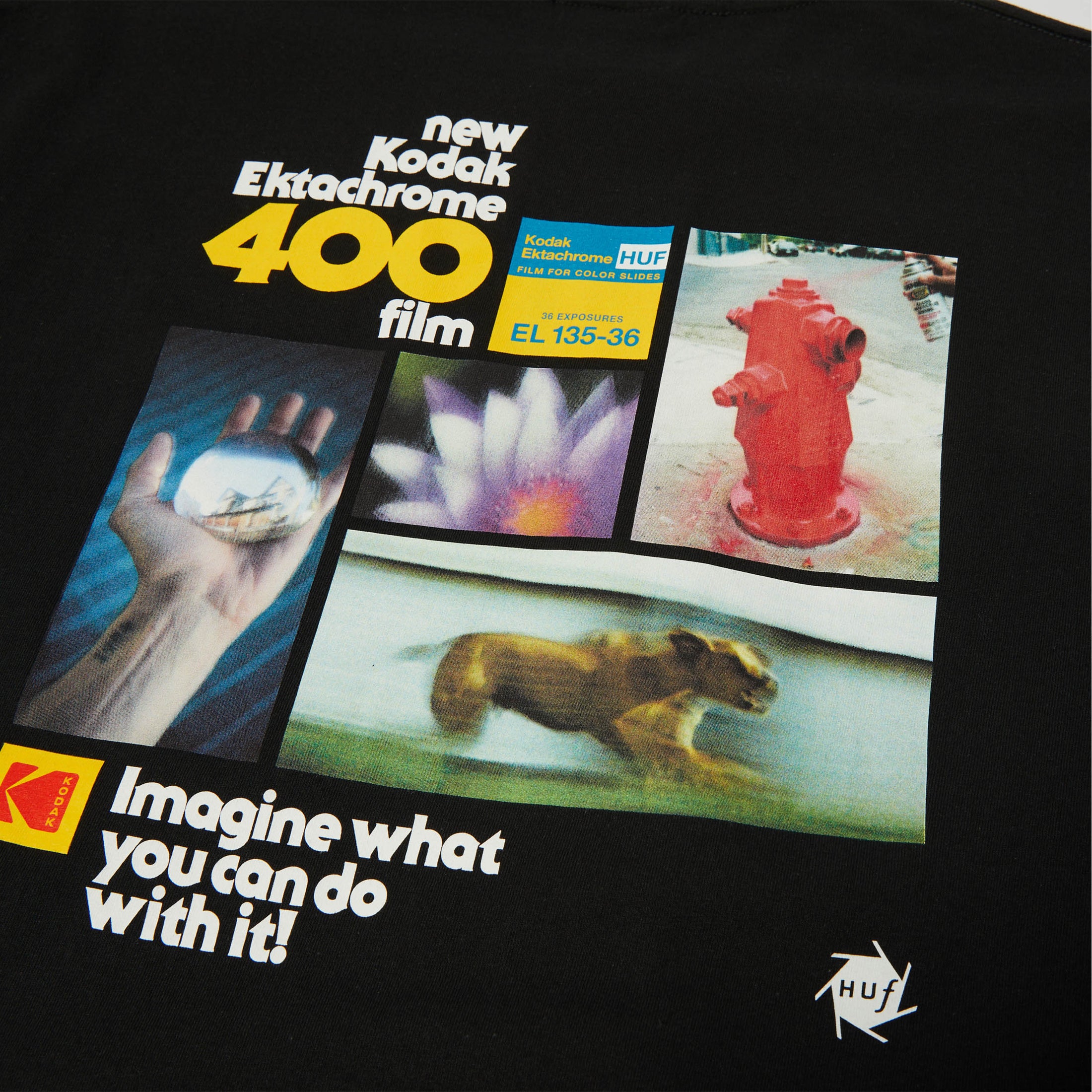 Huf x Kodak Imagine What Shortsleeve T-Shirt Black