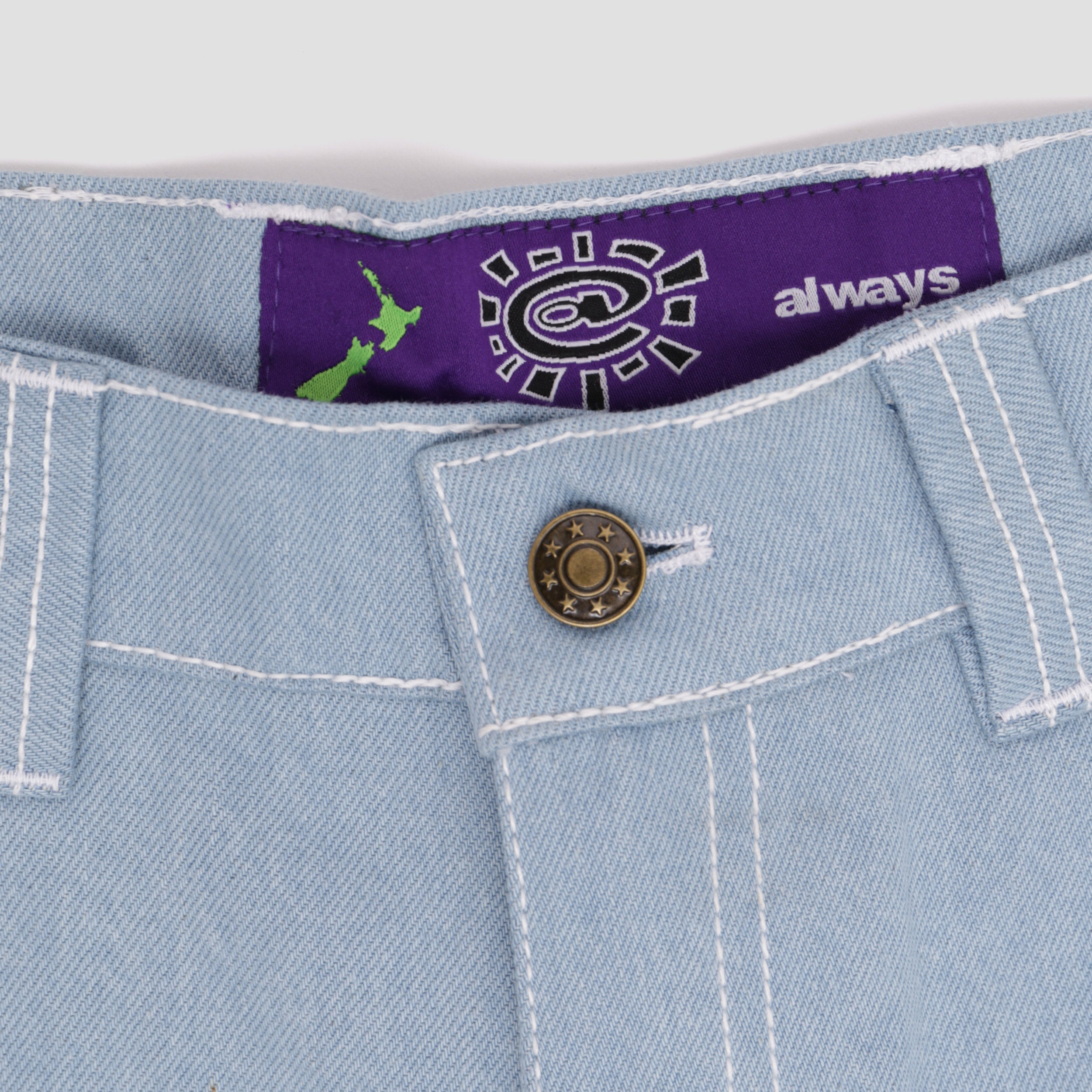 Always Purple Label Heavy Duty Denim Blue Slam City Skates