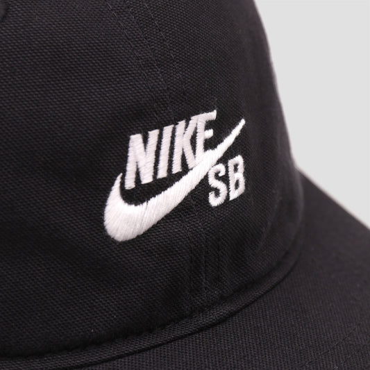 Nike SB Club Unstructured Skate Cap Black / White