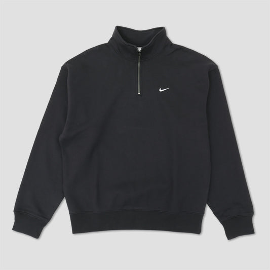 Nike Solo Swoosh 1/4 Zip Crew Black / White